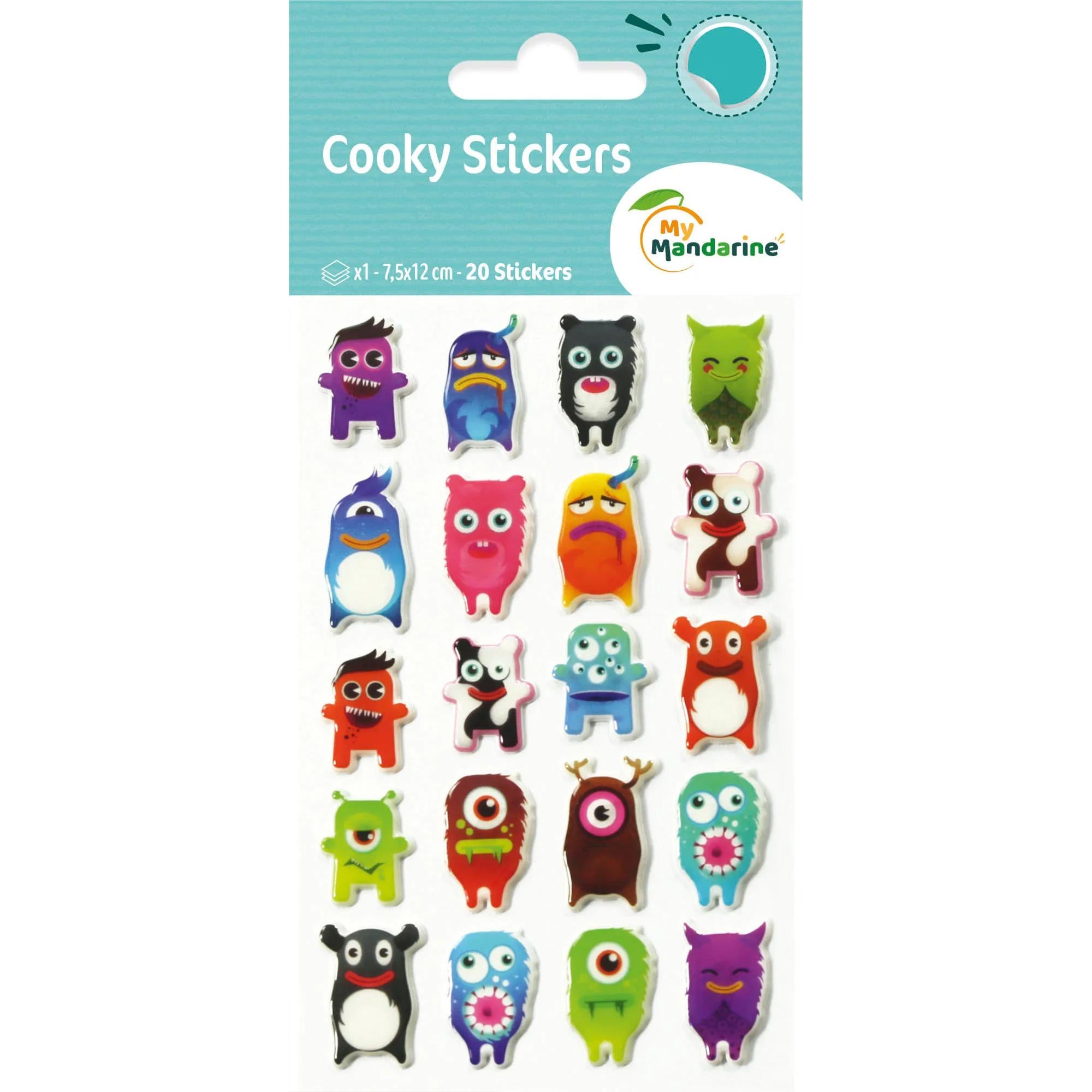 Cooky Stickers Monsters 20 stickers