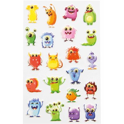 Autocollants  Cooky Monstres 2 MAILDOR