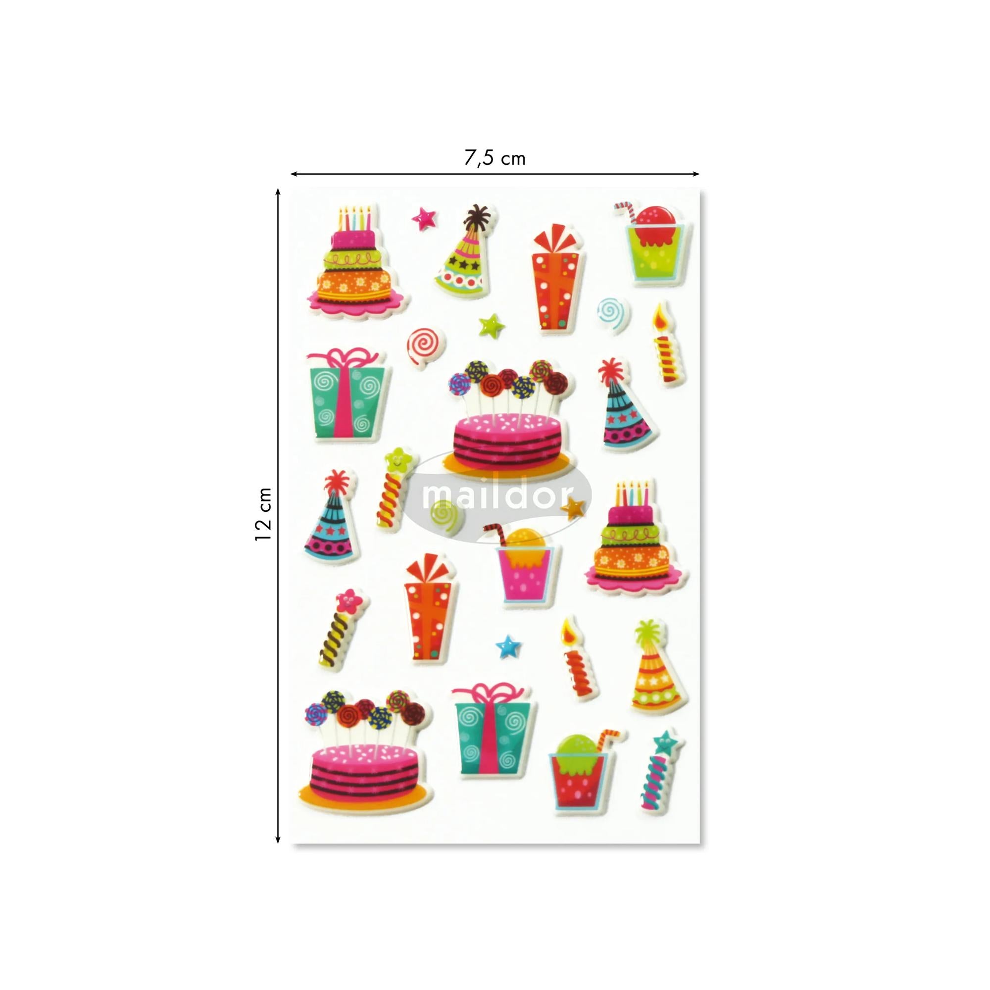 Autocollants Cooky Fête 27 gommettes