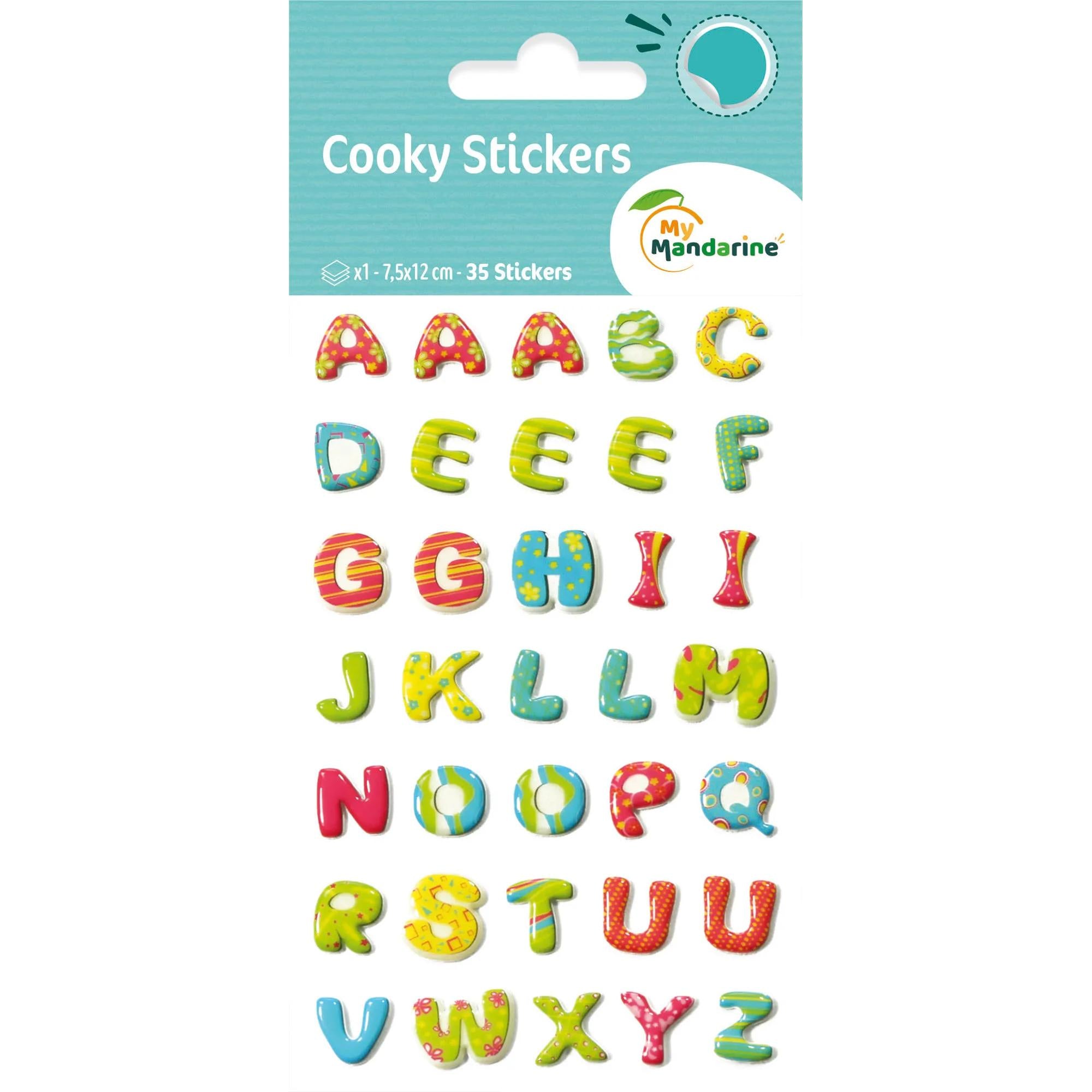 Cooky Stickers Alphabet 35 Stickers