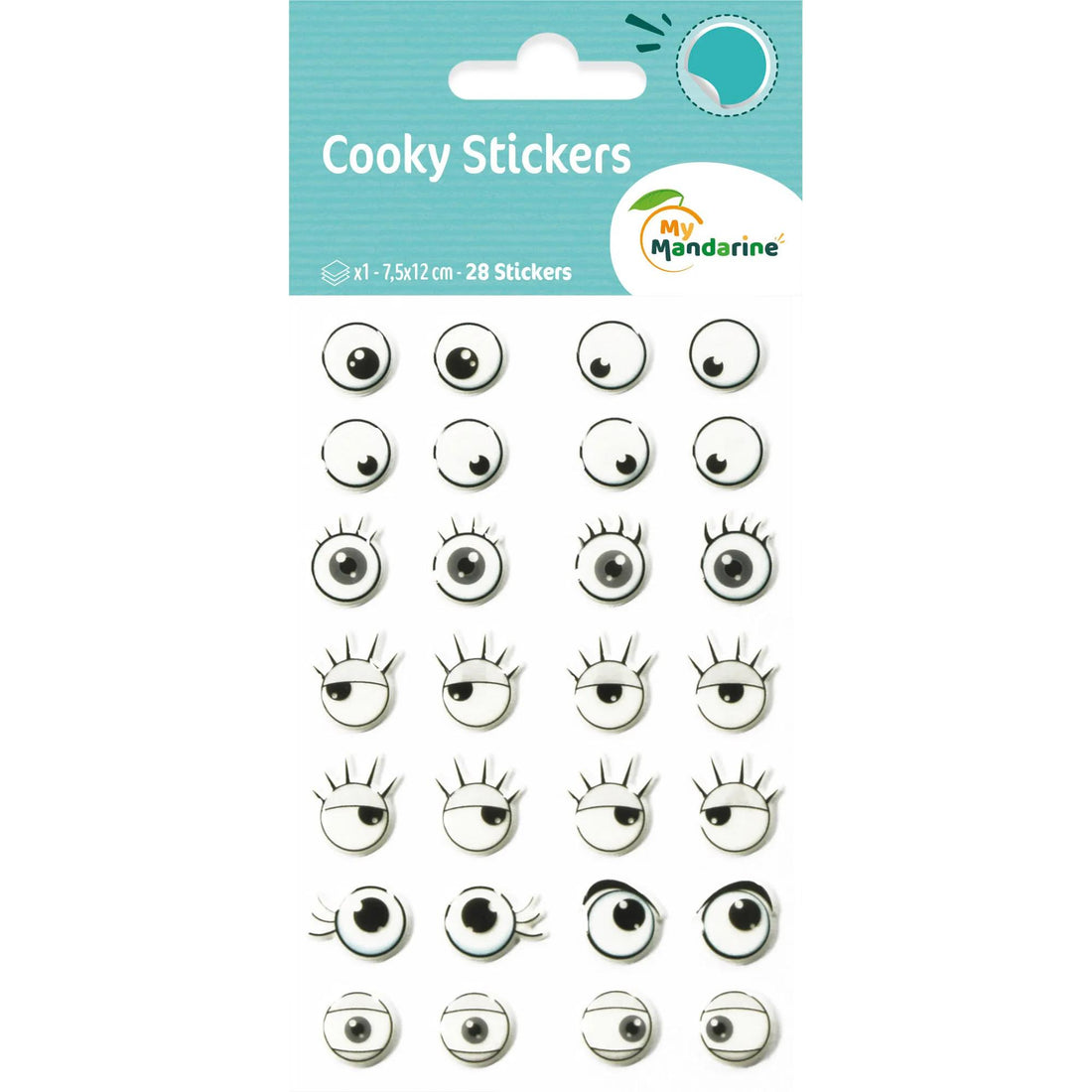 Cooky Stickers Eyes 72 stickers