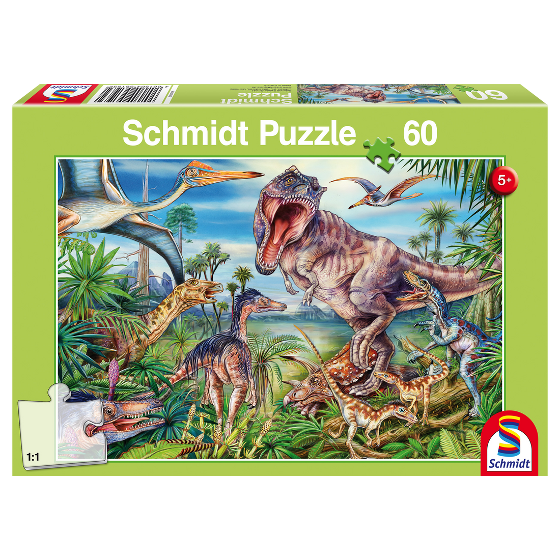 PZ60: CHEZ LES DINOSAURES SCHMIDT PUZZLE