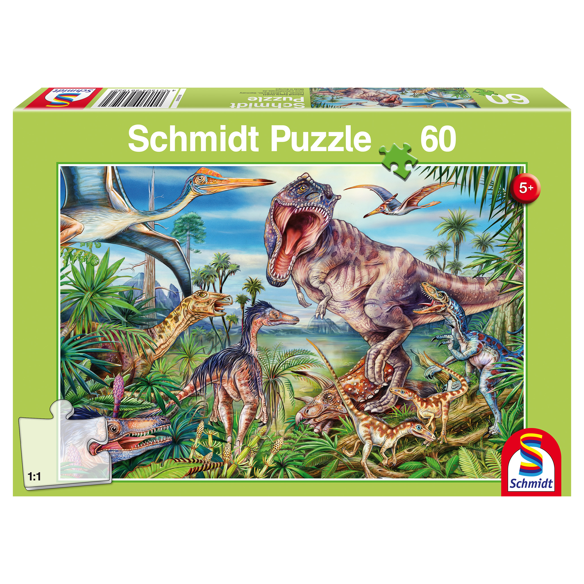 PZ60: CHEZ LES DINOSAURES SCHMIDT PUZZLE