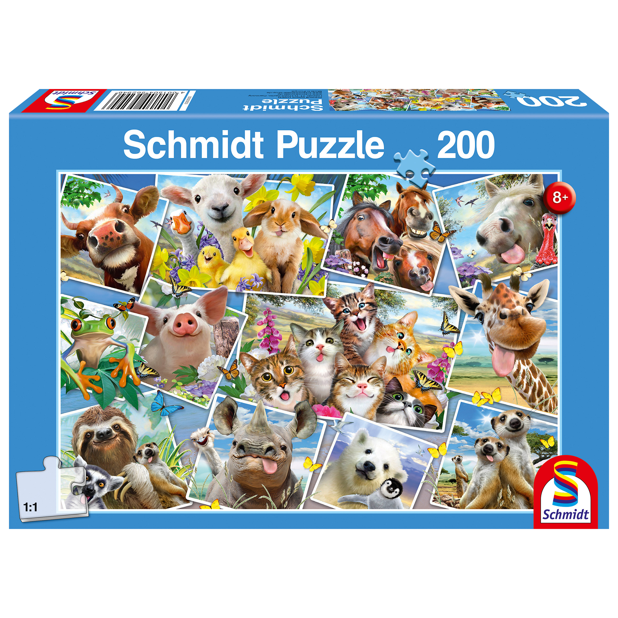 PZ200: SELFIES ANIMALIERS SCHMIDT PUZZLE
