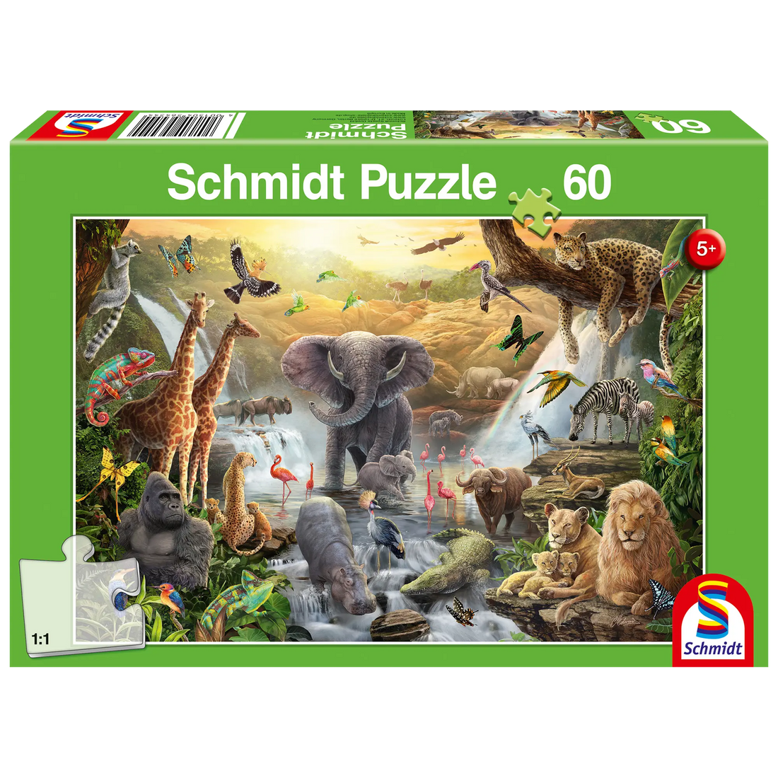 PZ60: ANIMAUX EN AFRIQUE SCHMIDT PUZZLE
