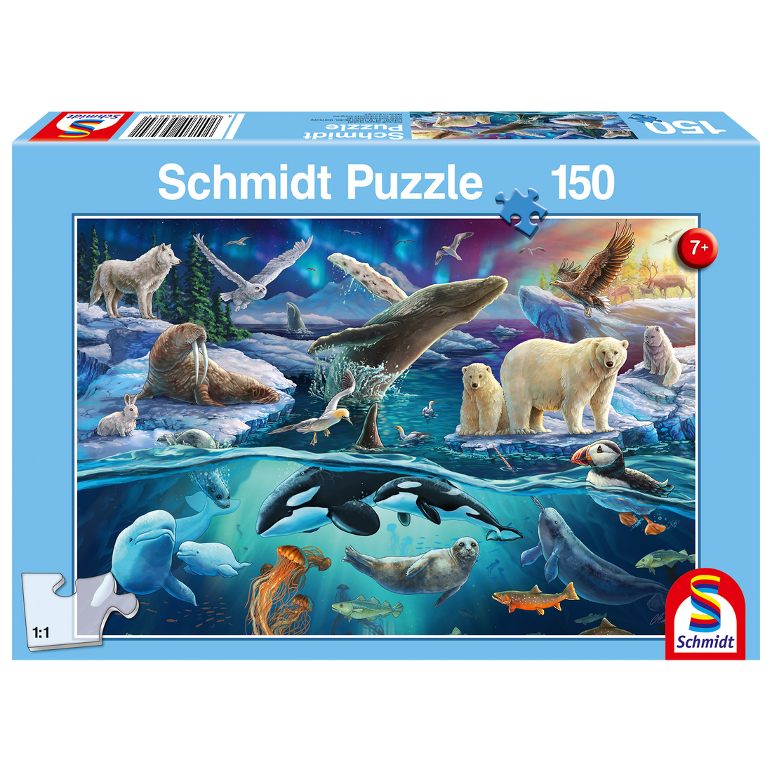 PZ150: LES ANIMAUX DU GRAND NORD SCHMIDT PUZZLE