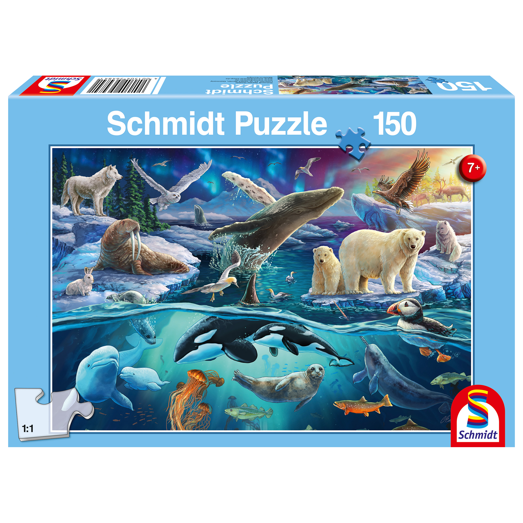 PZ150: LES ANIMAUX DU GRAND NORD SCHMIDT PUZZLE