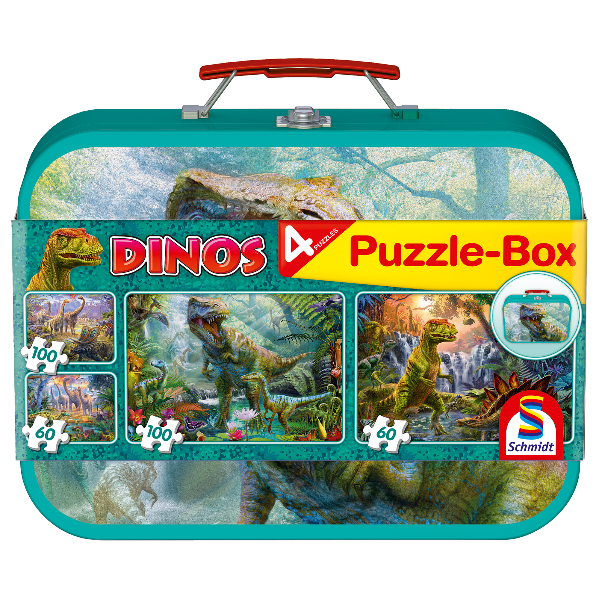 PUZZLE BOX - 4 CASSE-TÊTES DINOS SCHMIDT PUZZLE