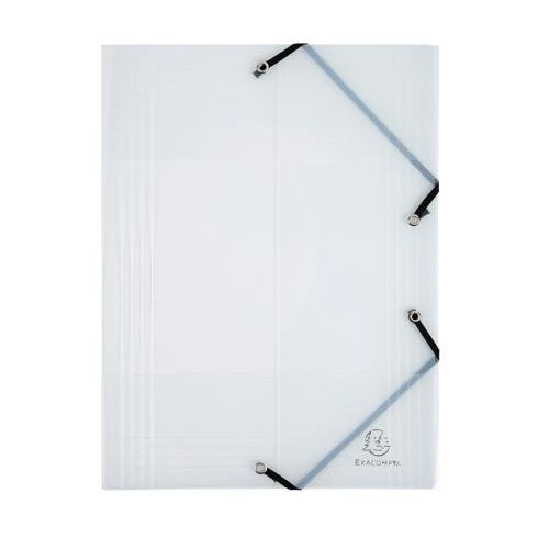 Dossier Élastiques Crystal 9½X12½ Transparent EXACOMPTA