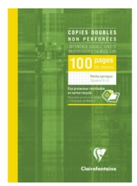 Feuille Double Copie 100P 8¼X11¾ CLAIREFONTAINE