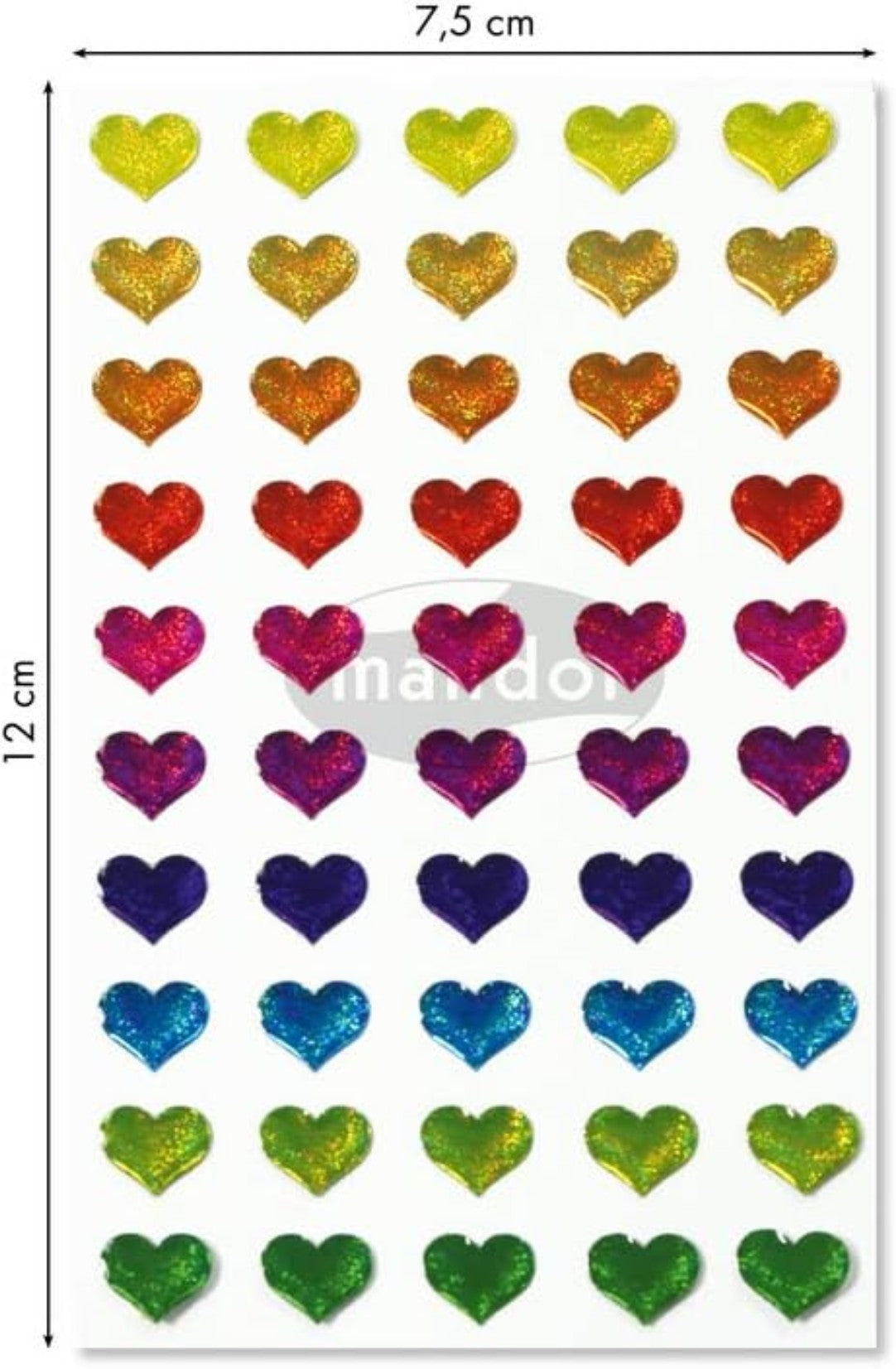 Autocollants  Cooky Coeurs MAILDOR