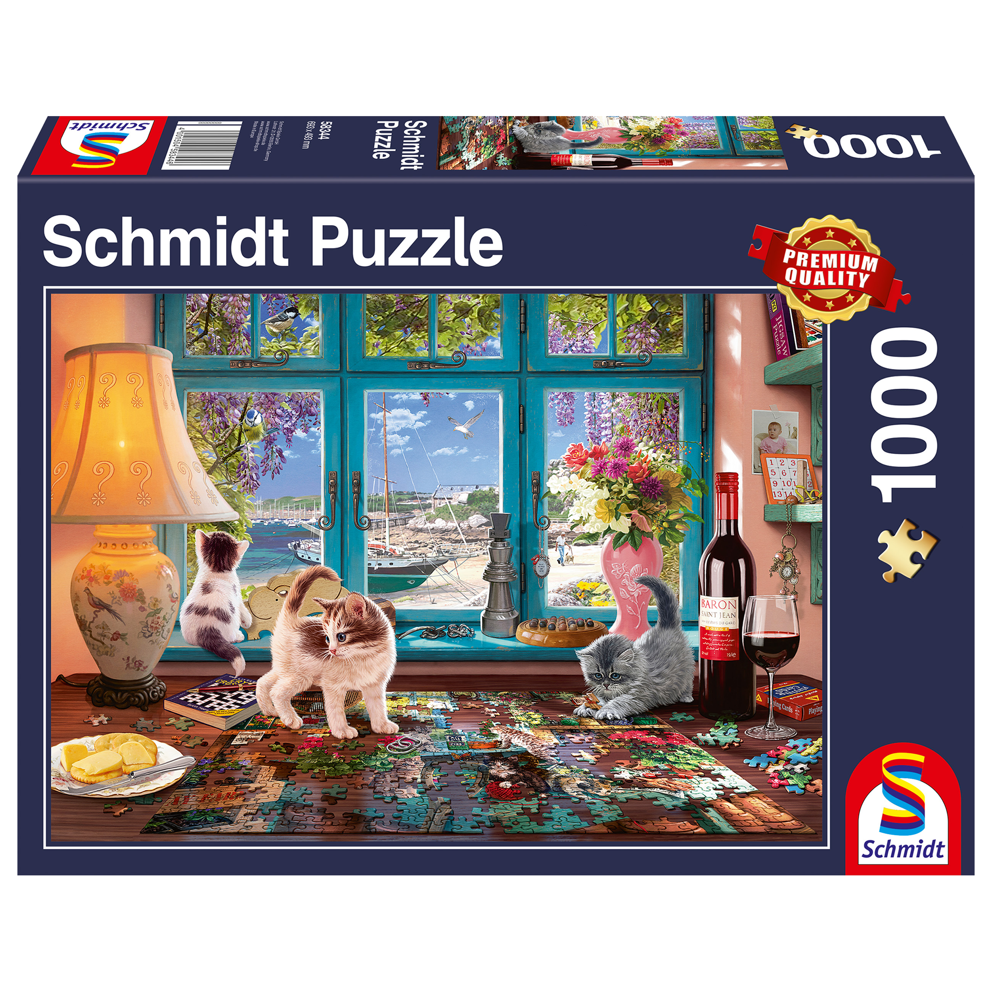 PZ1000: TABLE AVEC PUZZLE SCHMIDT PUZZLE