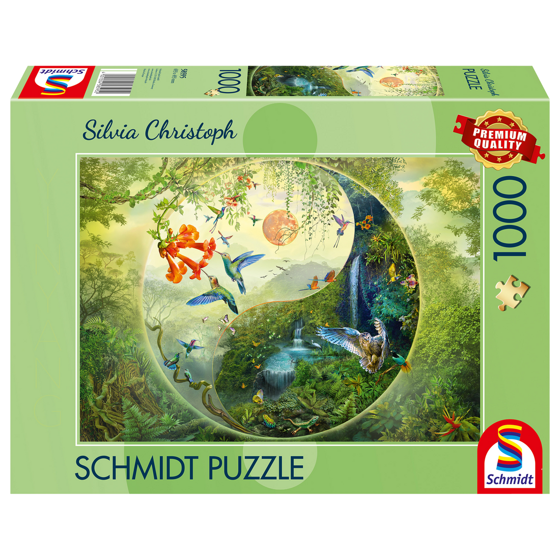 PZ1000: YIN & YANG DANS LA FORÊT DE COLIBRIS SCHMIDT PUZZLE