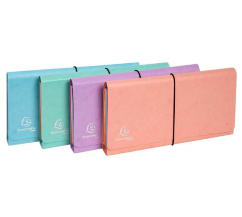 Classeur en plusieurs parties 6C 10,25X5 Aquarel 4 Ass. EXACOMPTA
