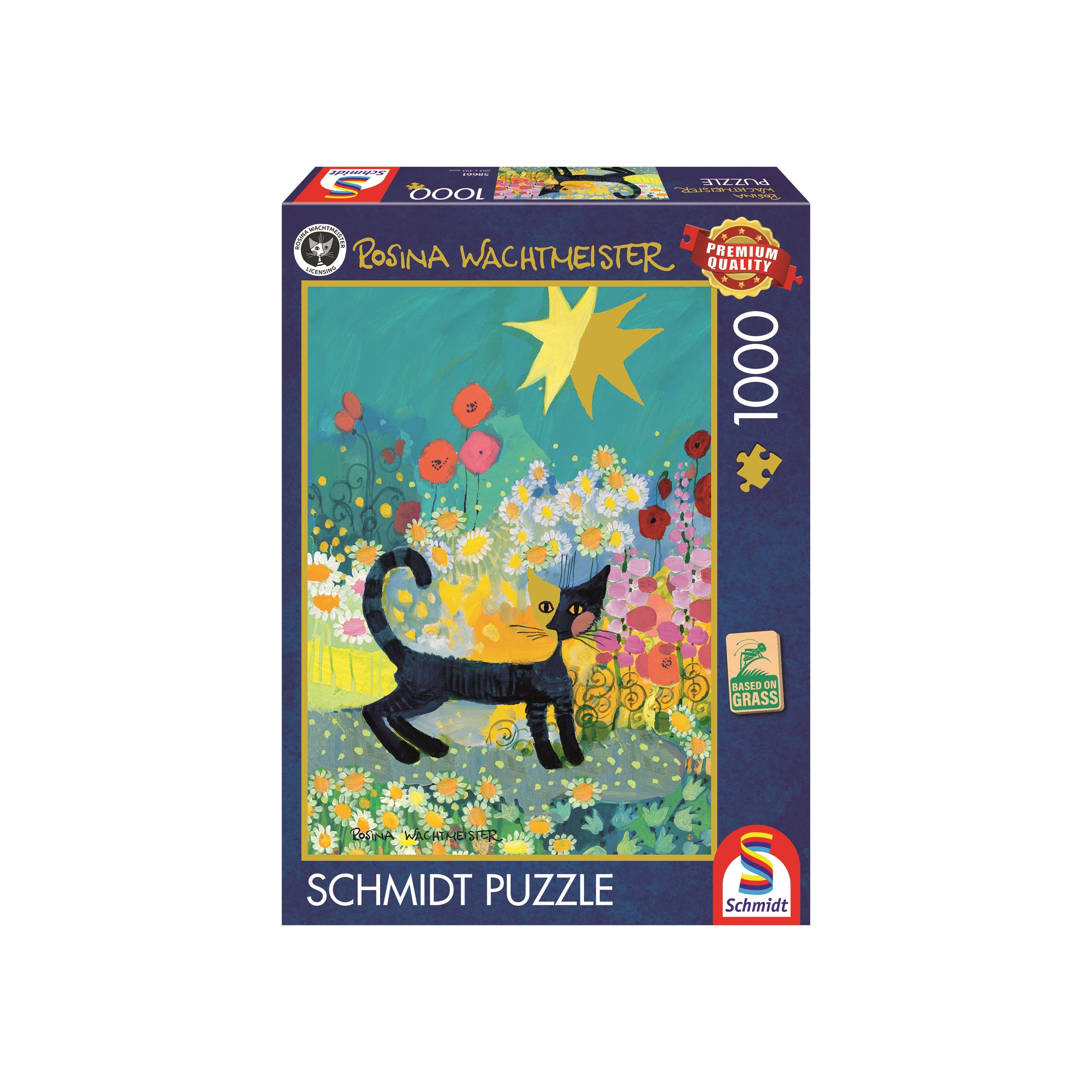 PZ1000: ROSINA WACHTMEISTER, CHAT DANS UNE MER DE FLEURS