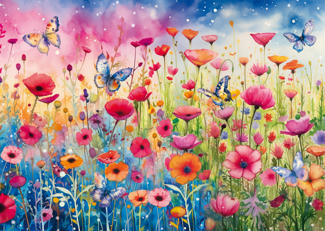 PZ1000: PRÉ DE COQUELICOTS SCHMIDT PUZZLE