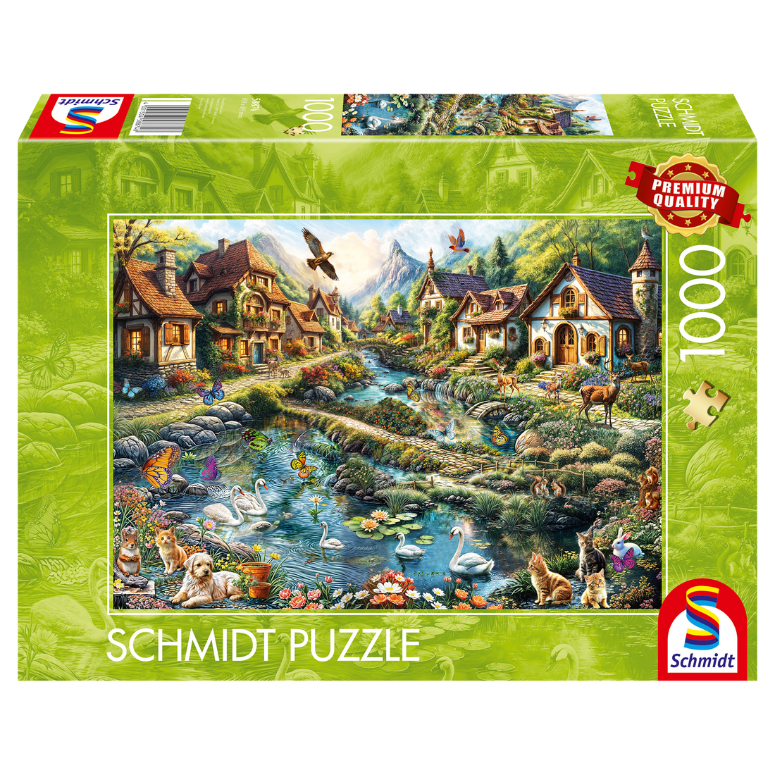 PZ1000: VILLAGE À L'ORÉE DE LA FORÊT SCHMIDT PUZZLE