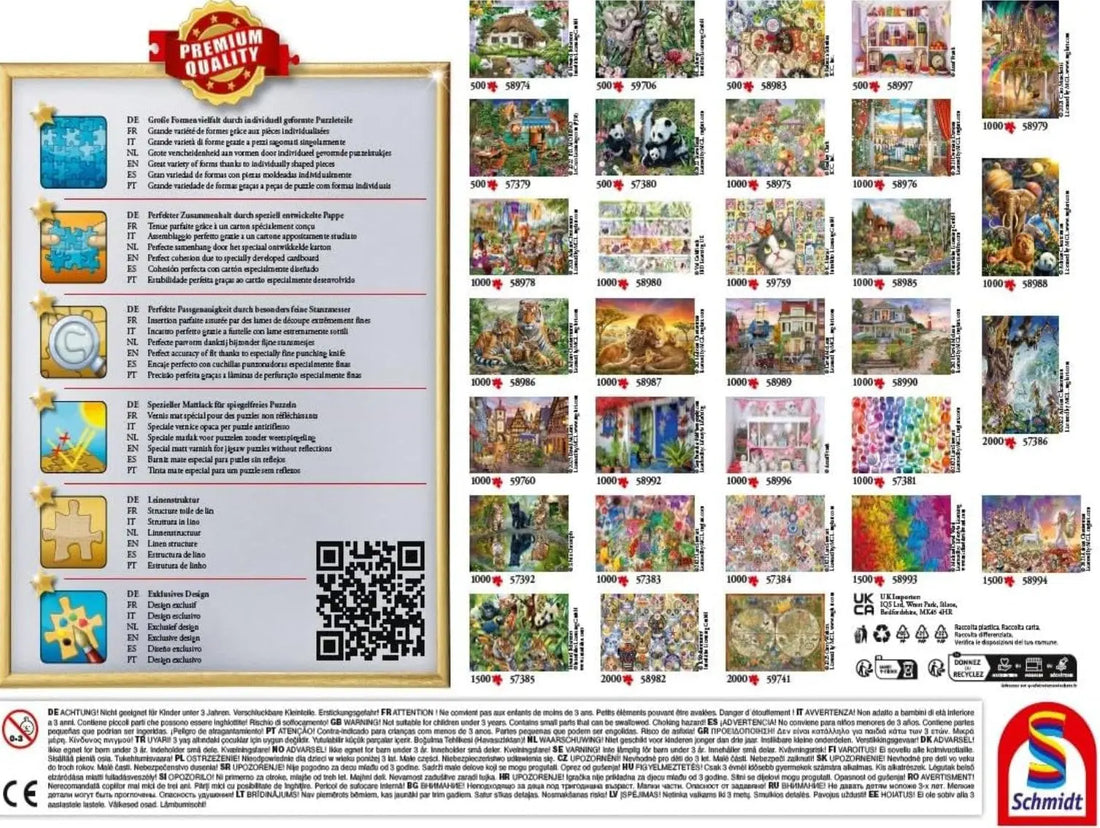 PZ500: MAISON DE CAMPAGNE ROMANTIQUE SCHMIDT PUZZLE