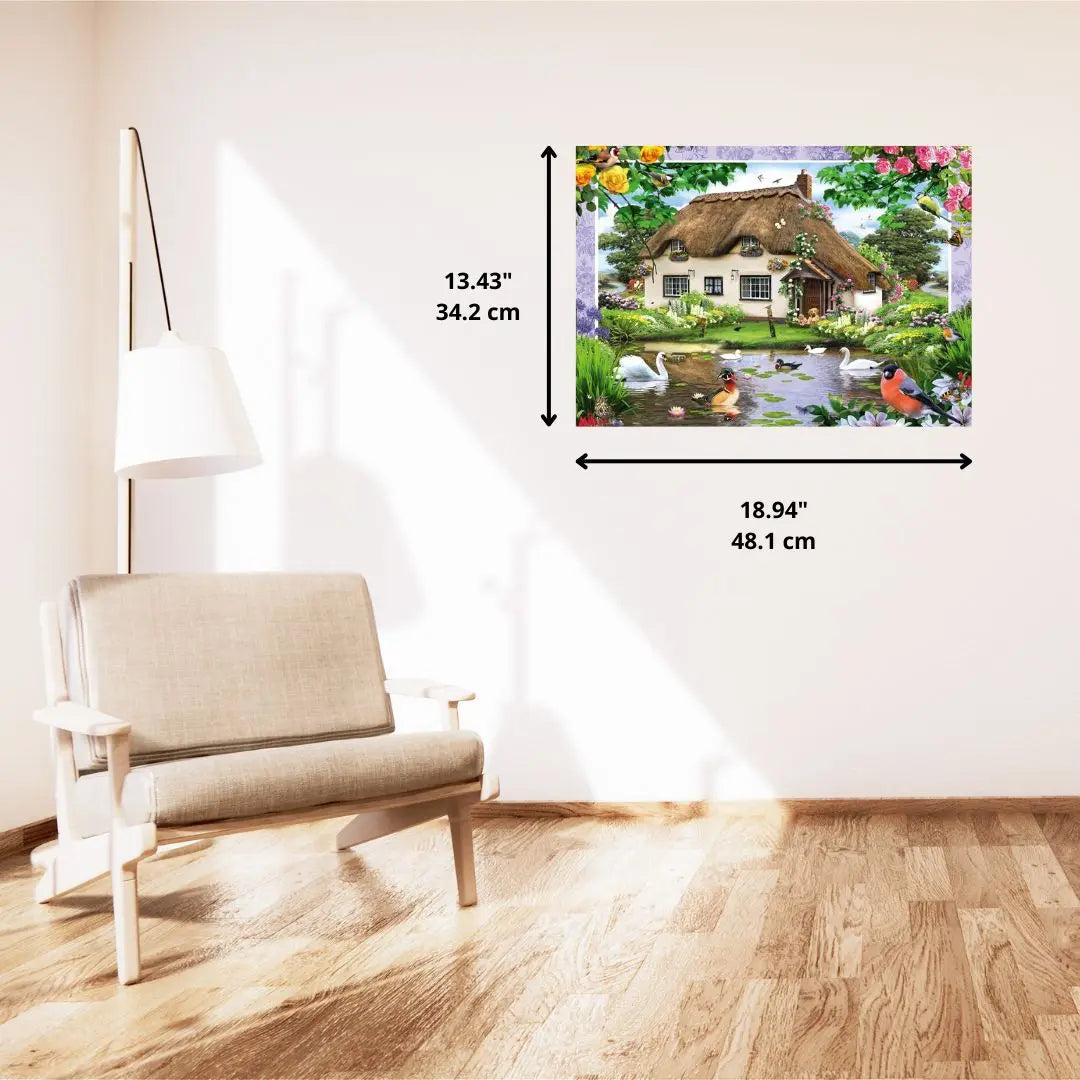 PZ500: MAISON DE CAMPAGNE ROMANTIQUE SCHMIDT PUZZLE