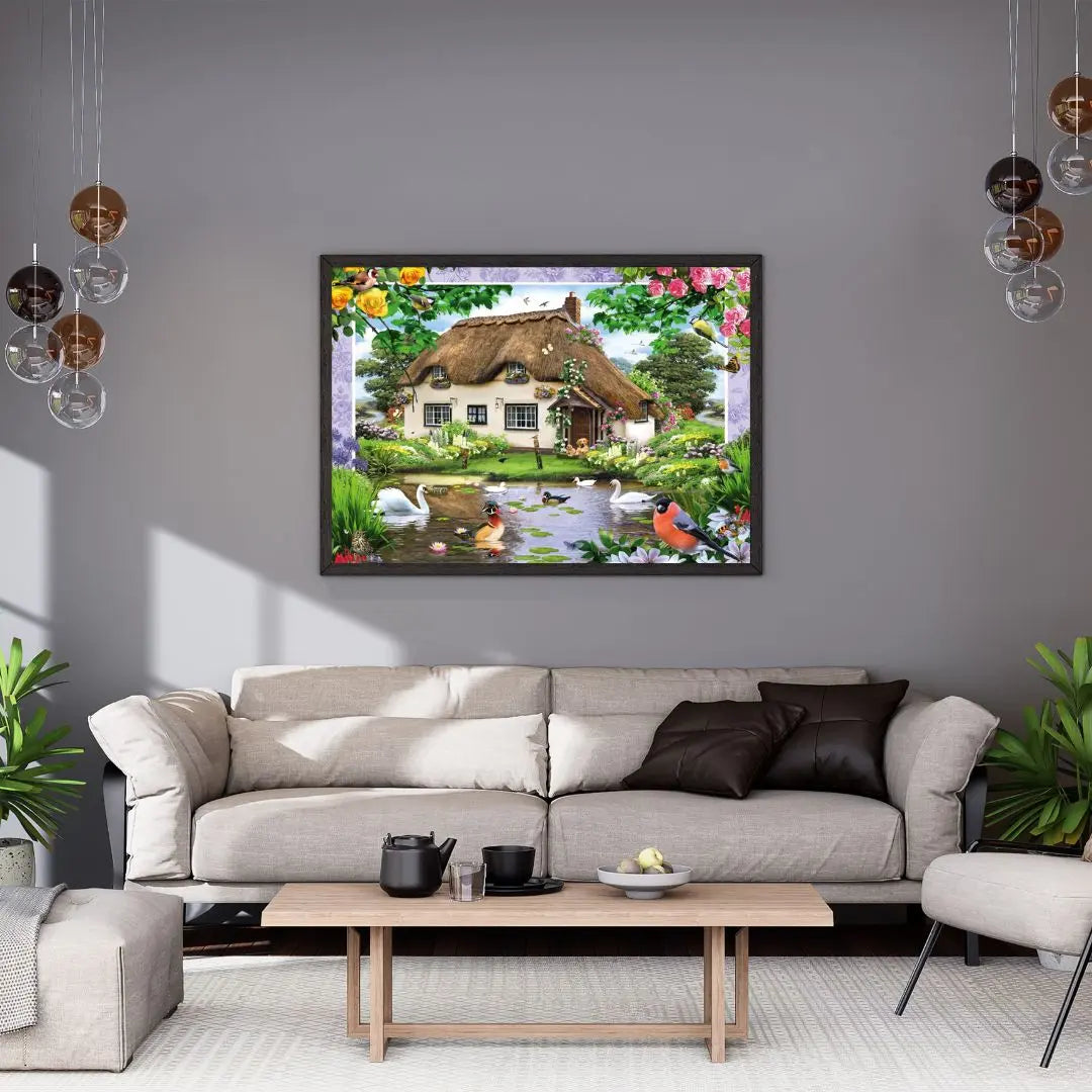 PZ500: MAISON DE CAMPAGNE ROMANTIQUE SCHMIDT PUZZLE