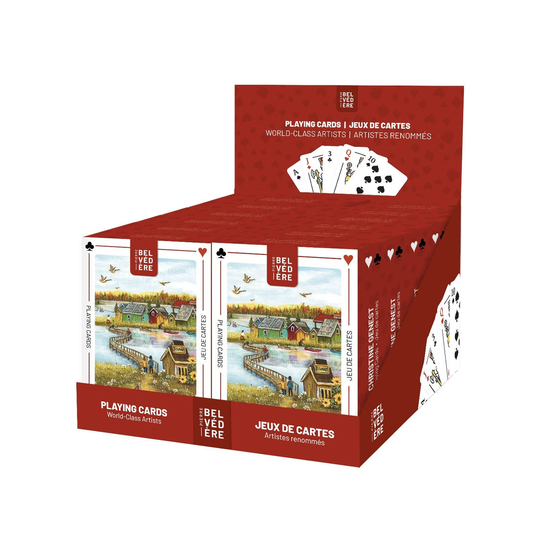 DISPLAY - JEU DE CARTES - GENEST (VENDU 12 UNITÉS) PBI JOUET