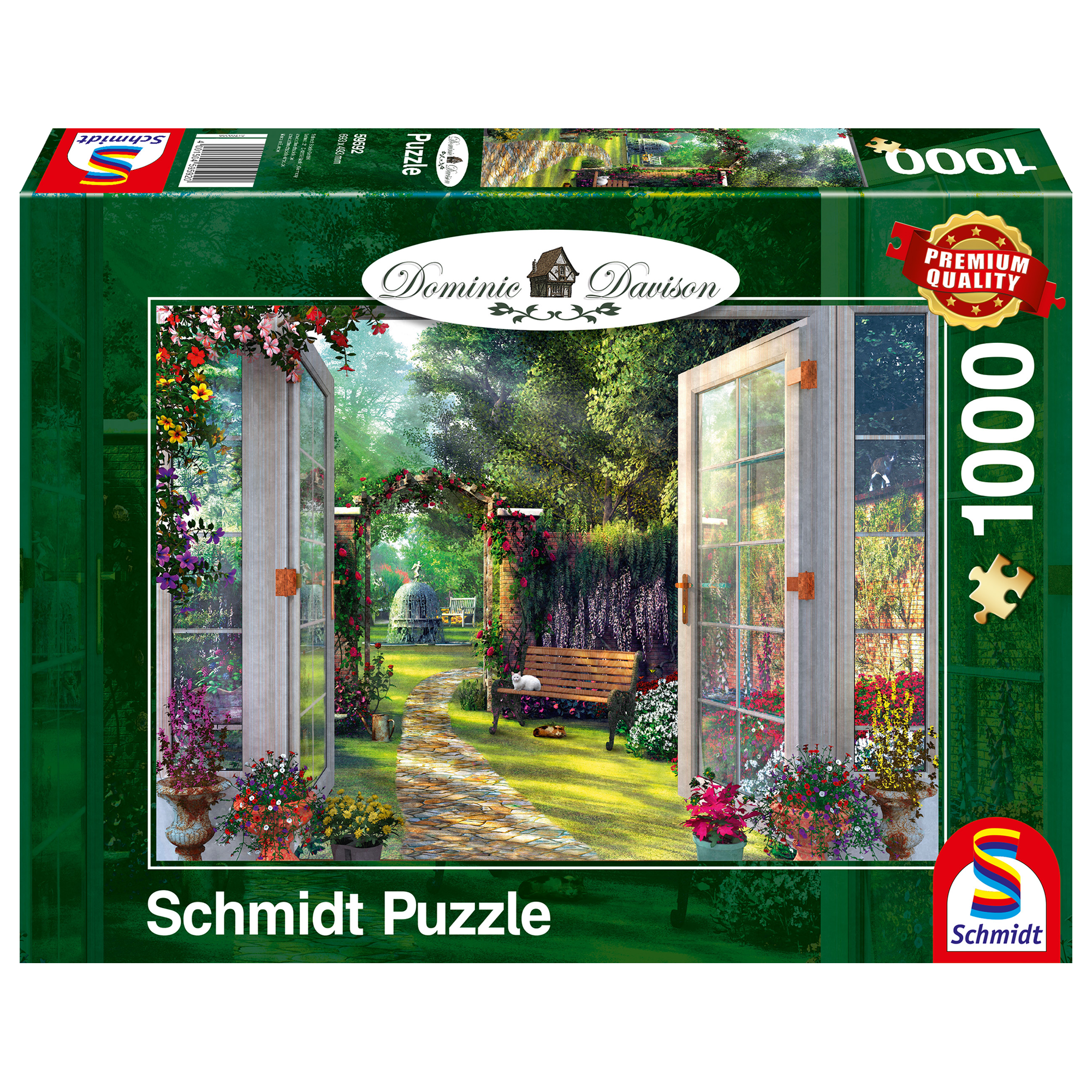 PZ1000: VUE SUR LE JARDIN ENCHANTÉ SCHMIDT PUZZLE