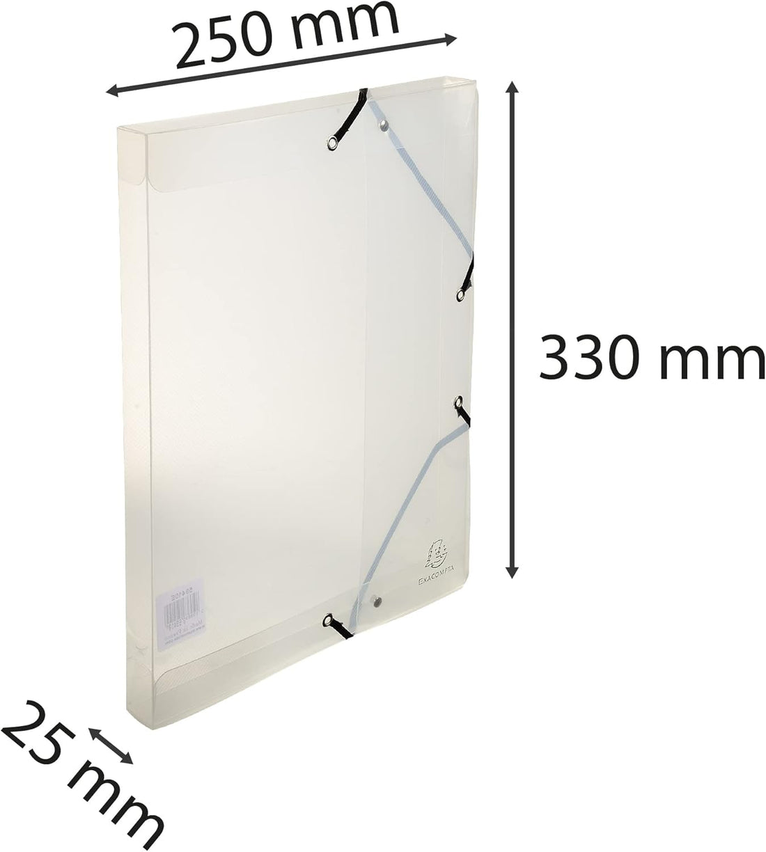 Boîte classeur 25mm crystal A4 (21x29.7cm)