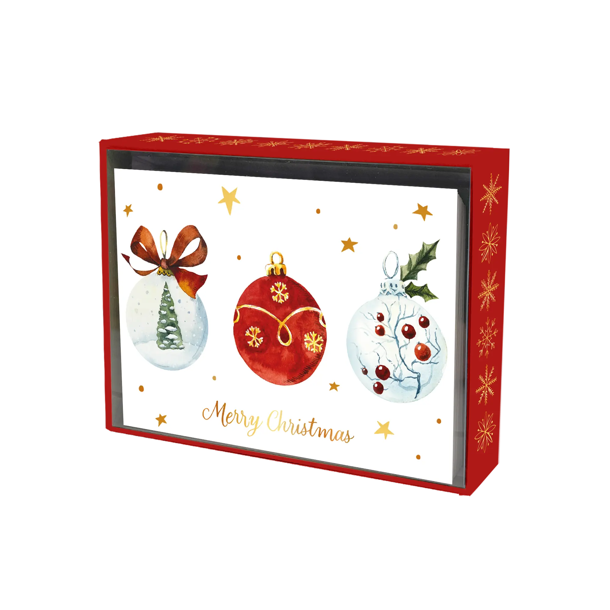 X-MAS CARD SET/ 20: 3 CHRISTMAS ORNAMENTS PBI AUTRES