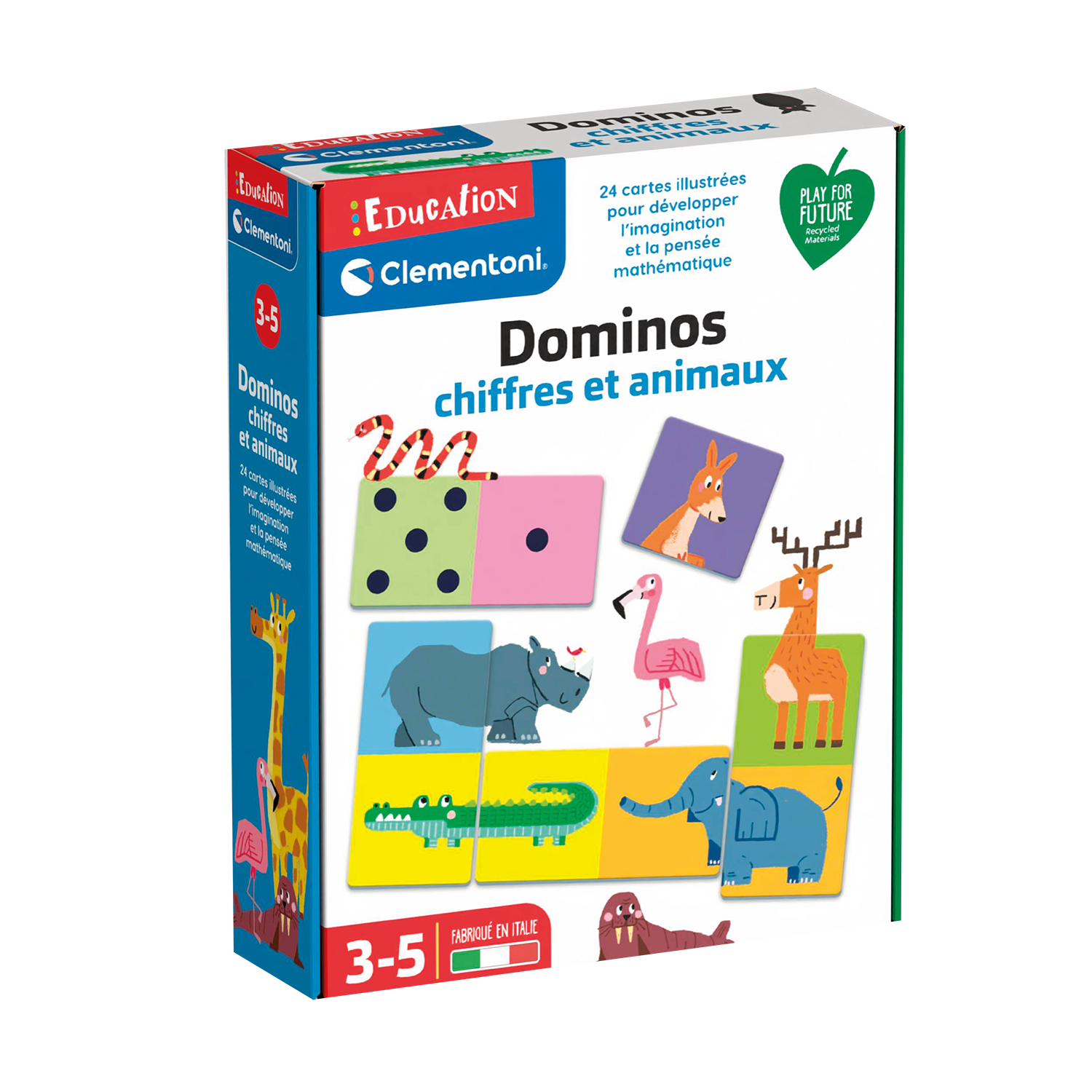 EDUCATION- DOMINOS CHIFFRES ET ANIMAUX CLEMENTONI