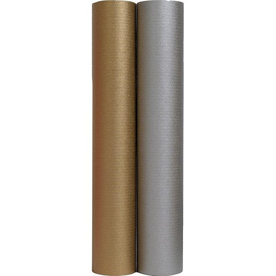 Rouleau Kraft 10X0,7M Argent CLAIREFONTAINE