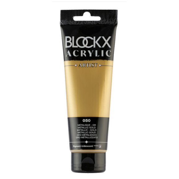 Acrylique Métallisé - Or Tube 120Ml BLOCKX