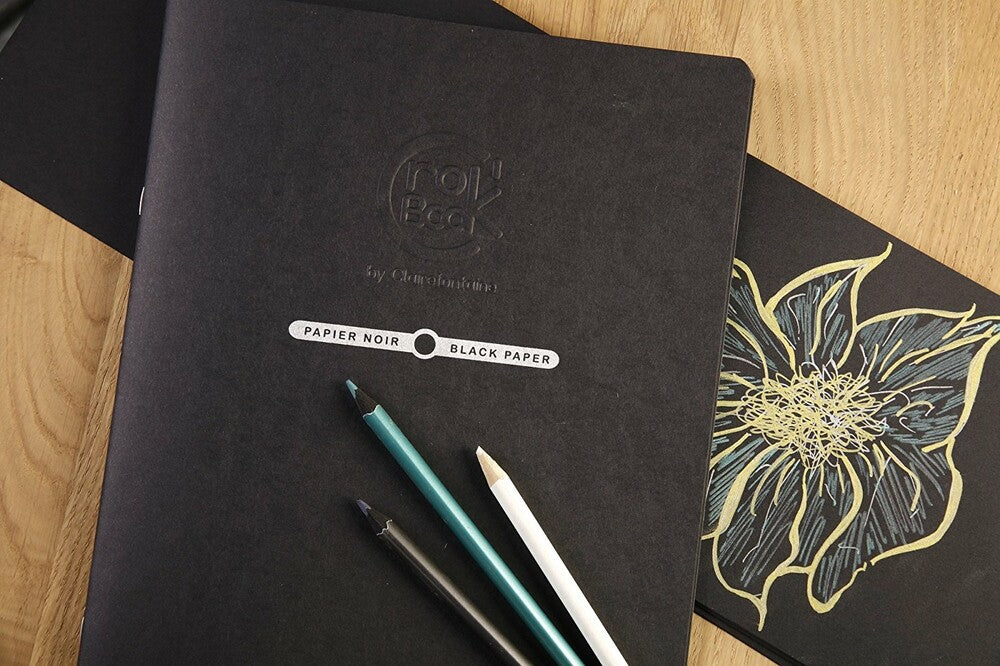 Carnet croquis Crok'Book noir 20 feuilles (17 x 22 cm) by CLAIREFONTAINE