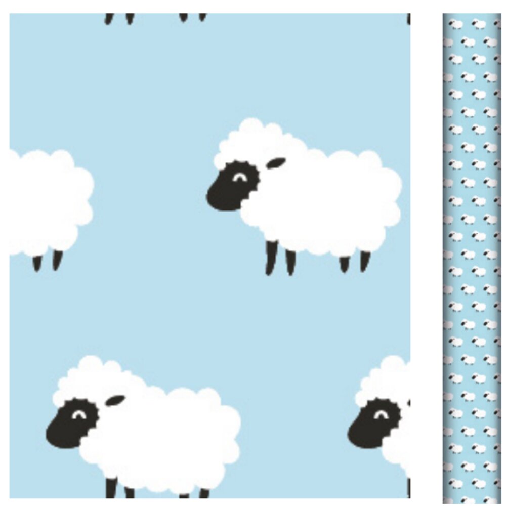 Excellia 80G, Rl Moutons Fd Bleu 2X0,70M CLAIREFONTAINE