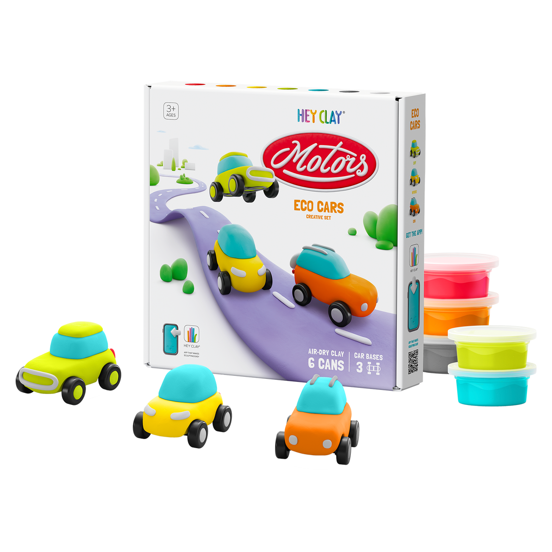 ENSEMBLE D'ARGILE - MOTORS - ECO CARS HEY CLAY