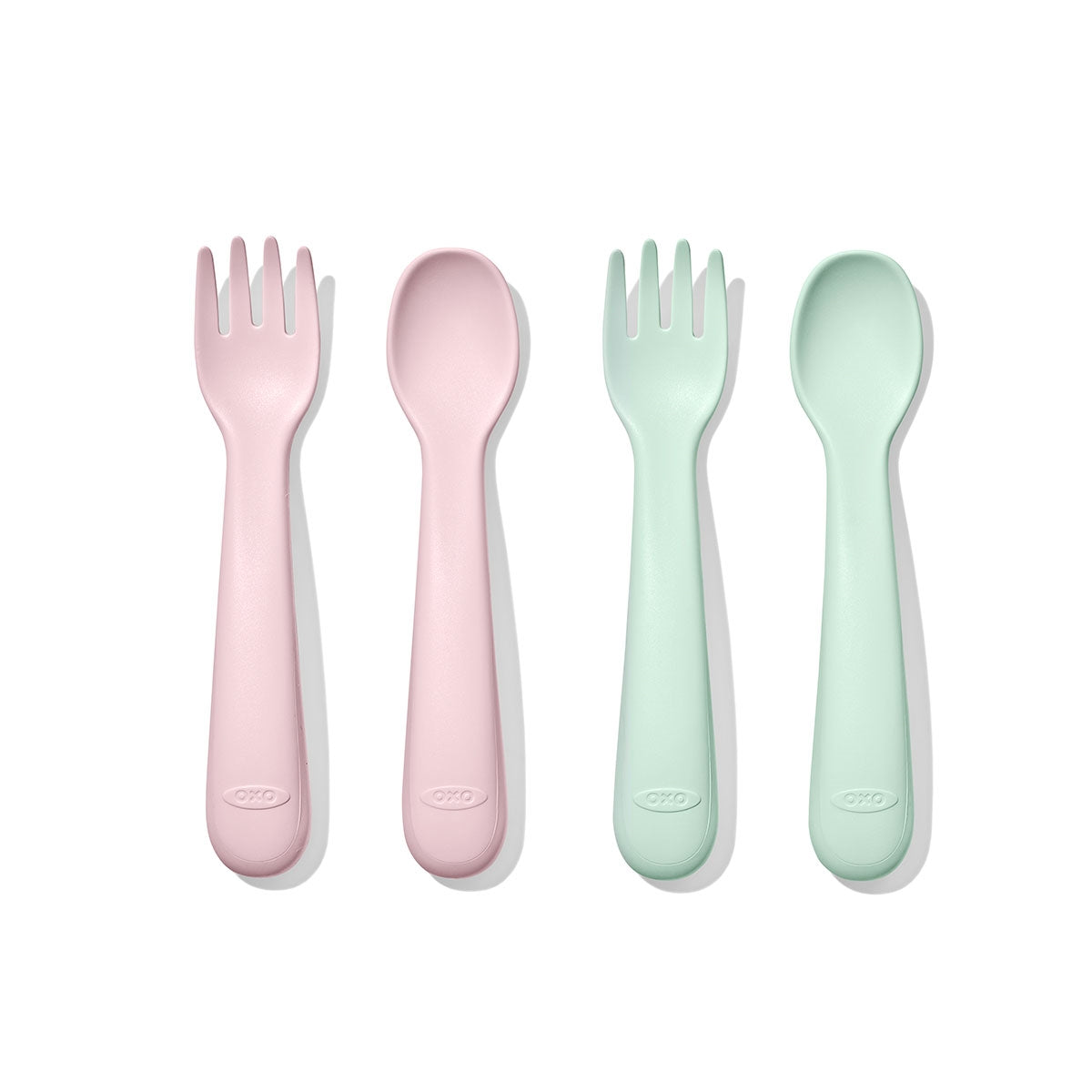 FOURCHETTES ET CUILLÈRES EN PLASTIQUE - OPAL & BLOSSOM OXO TOT