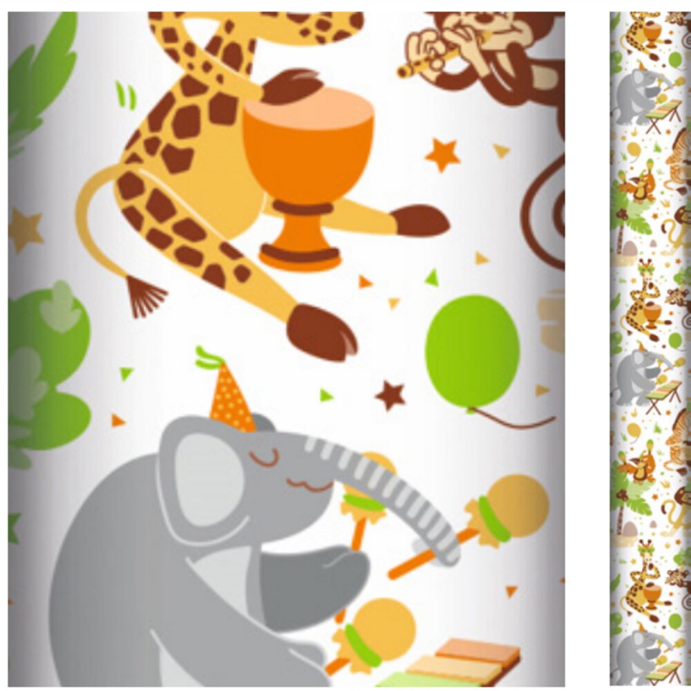Kraft Blanc 80G, Animaux Fête 2x0,70M CLAIREFONTAINE