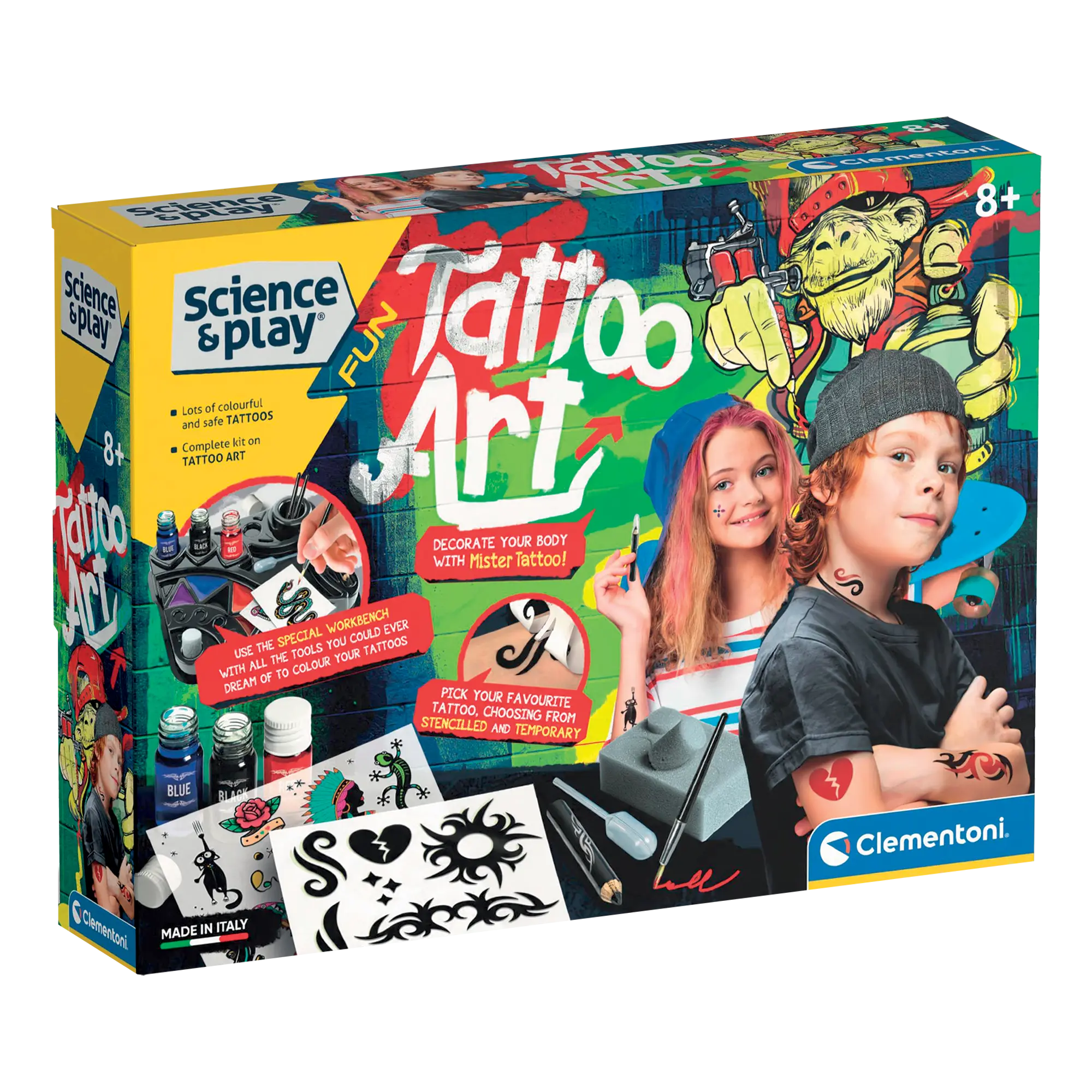 SCIENCE & PLAY: TATTOO ART (ENG) CLEMENTONI