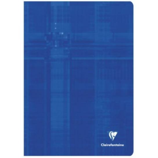 Cahier agrafé ligné -assortis- A4.  80 pages (21x29.7cm) CLAIREFONTAINE