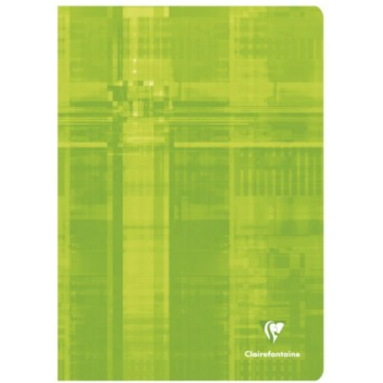Cahier agrafé ligné -assortis- A4.  80 pages (21x29.7cm) CLAIREFONTAINE
