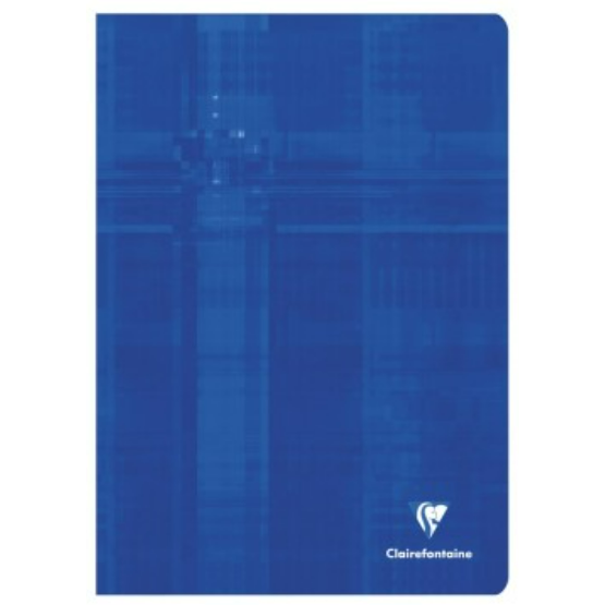 Cahier agrafé 5/5 -assortis- A4.  96 pages (21x29.7cm) CLAIREFONTAINE