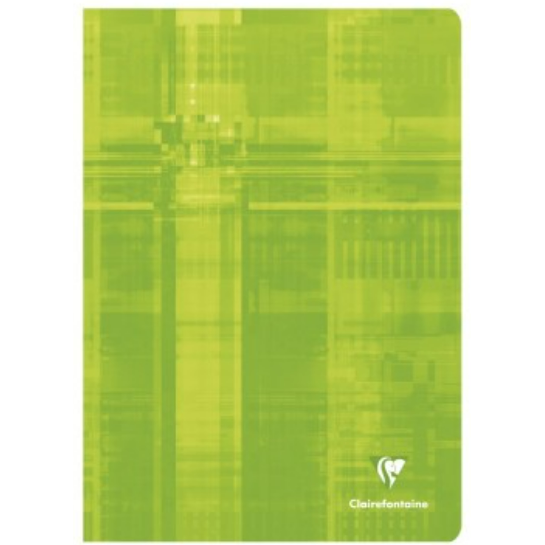 Cahier agrafé 5/5 -assortis- A4.  96 pages (21x29.7cm) CLAIREFONTAINE
