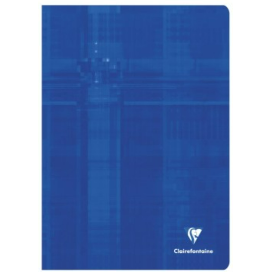 Cahier agrafé 5/5 -assortis- A4.  144 pages (21x29.7cm) CLAIREFONTAINE