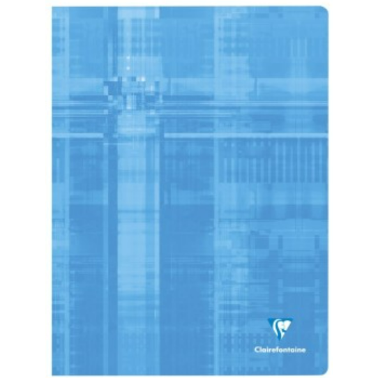 Cahier agrafé seyès -assortis- 96 pages (24x32cm) CLAIREFONTAINE