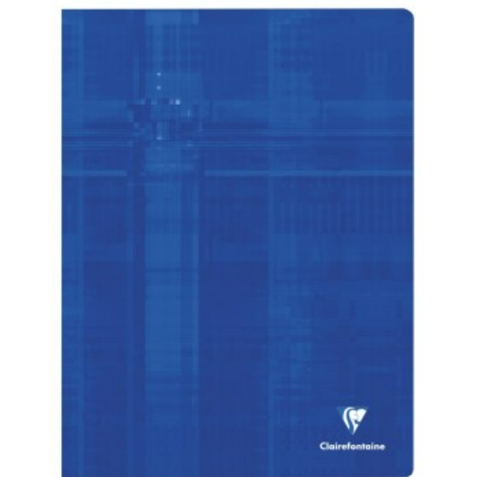 Cahier agrafé seyès -assortis- 96 pages (24x32cm) CLAIREFONTAINE