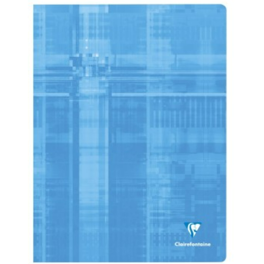 Cahier agrafé 5/5 -assortis- 96 pages (24x32cm) CLAIREFONTAINE