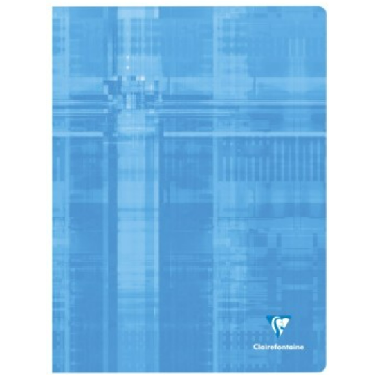 Cahier agrafé ligné+M -assortis- 96 pages (24x32cm) CLAIREFONTAINE