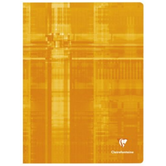 Cahier agrafé ligné+M -assortis- 96 pages (24x32cm) CLAIREFONTAINE