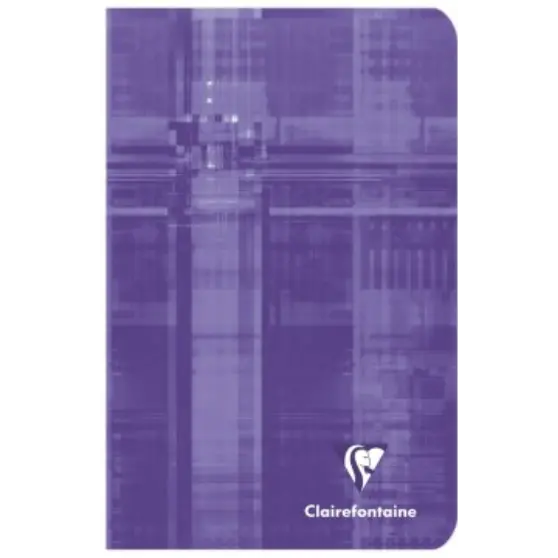 Cahier agrafé 5/5 -assortis- 96 pages (11x17cm) CLAIREFONTAINE