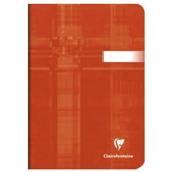 Cahier agrafé 5/5 -assortis- A5. 96 pages (14.8x21cm) CLAIREFONTAINE