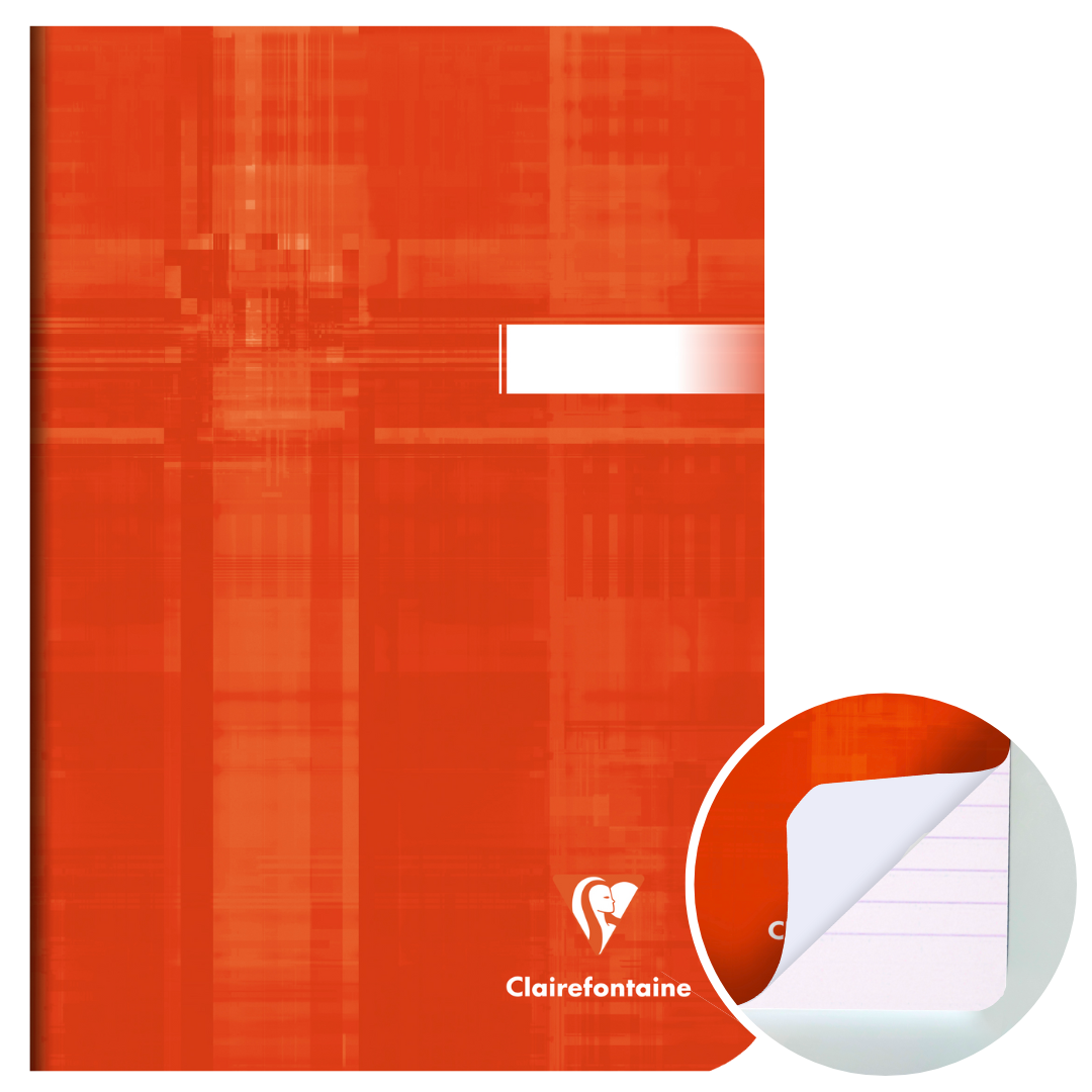 Cahier agrafé ligné -assortis- A5. 96 pages (14.8x21cm) CLAIREFONTAINE
